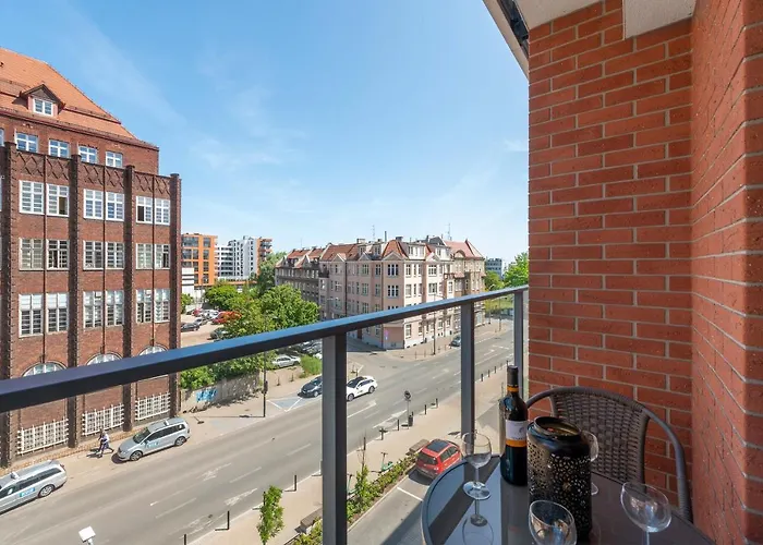 Gdansk Centrum - Apartament 4-Osobowy Z Balkonem